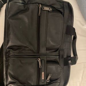TUMI Leather Expandable Laptop Brief